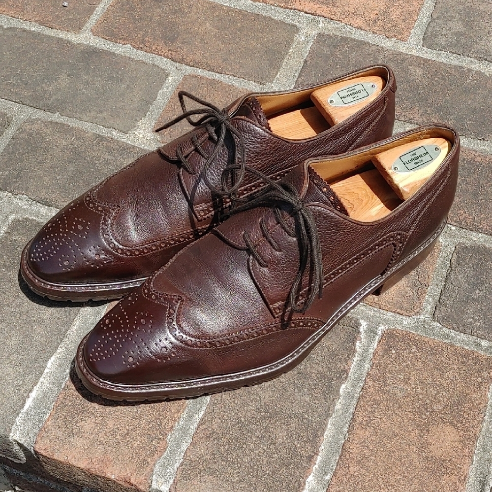 Gravati Brown Leather Wingtip Derby in 11.5 M